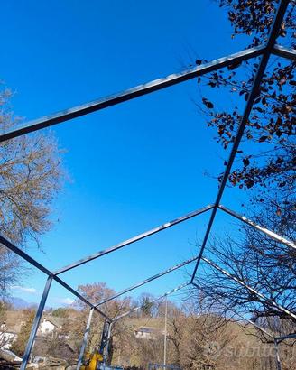 Struttura voliera pollaio in acciaio