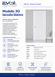 PORTA LACCATA CON CERNIERE A SCOMPARSA