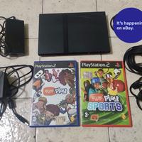 PlayStation 2 Slim + Controller+Cam Eye Toy+Giochi