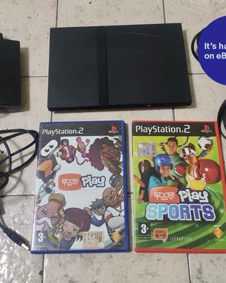 PlayStation 2 Slim + Controller+Cam Eye Toy+Giochi