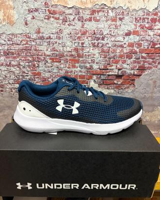 Under Armour scarpe uomo sportive running blu 42