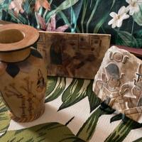 Set vaso e bassorilievi egiziani