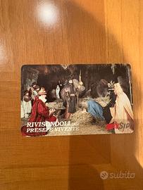 Scheda Telefonica SIP Rivisondoli Presepe Vivente