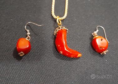 Parure di corallo brasiliano