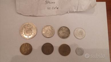 Lotto 8 monete Spagna