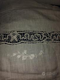 Lenzuolo matrimoniale e 2 federe in puro lino con 