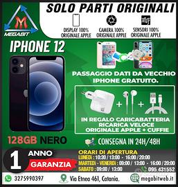 Iphone 12 128gb nero - totalmente originale