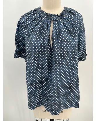 Giacca blu a maniche lunghe