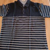 Polo Geox cotone righe blu taglia XXL - Slim Fit