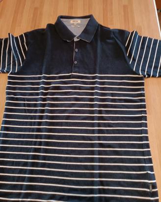 Polo Geox cotone righe blu taglia XXL - Slim Fit