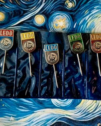 Set 5 Spille Vintage Anni 70 LEDO Medo  