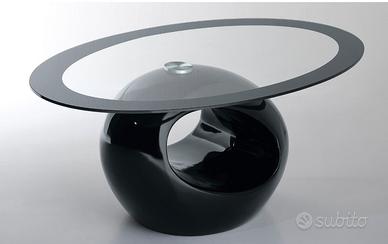 Tavolino salotto con piano in vetro