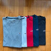 Lotto da 5 t-shirt Hollister