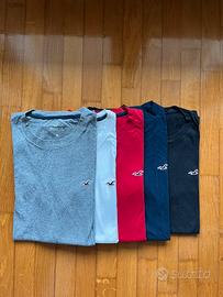 Lotto da 5 t-shirt Hollister