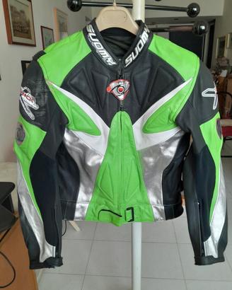 Tuta moto pelle Suomy divisibile due pezzi