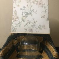 Lampada con paralume in stoffa