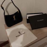 Borsa Saint Laurent Nera Effetto Coccodrillo Nuova