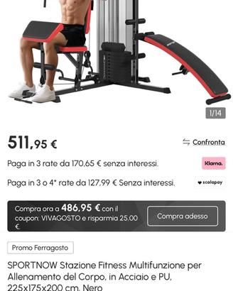 Stazione multifunzione palestra
