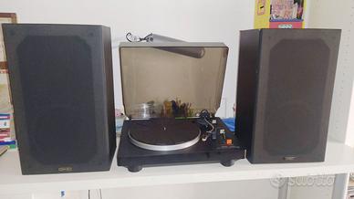 Piatto Giradischi LENCO L133 con casse CORAL