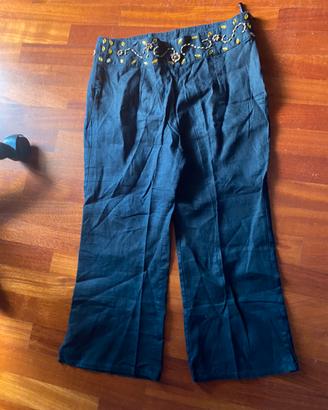 Pantalone lino corto