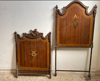 Letto in Ferro Laccato e Dipinto