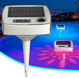 Termometro piscina solare con luce NUOVO