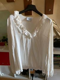 camicia  bianca donna maniche  lunghe