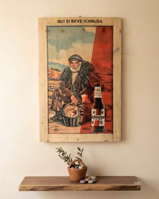 Quadro Qui si beve Ichnusa  collezione 