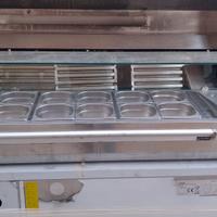 Banco pizza refrigerato con 2 sportelli completo d