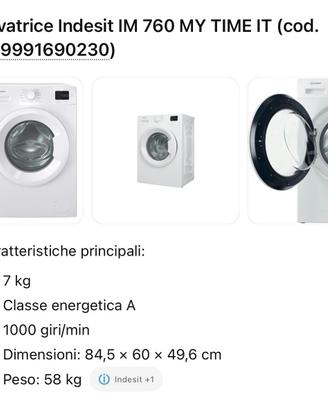 Lavatrice Indesit IM 760 MY TIME IT
