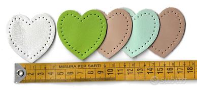 Applicazioni in pelle CUORI