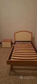 letto singolo + comodino