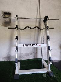porta bilancieri, calf machine seduto e ciclette