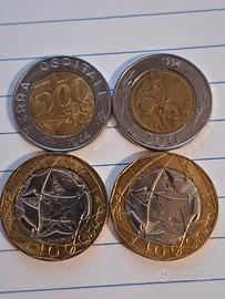 Monete da 500 e mille lire (55 pezzi)