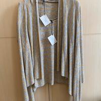 Completo cardigan e maglia