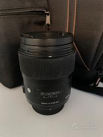 Obiettivo sigma art nikon
