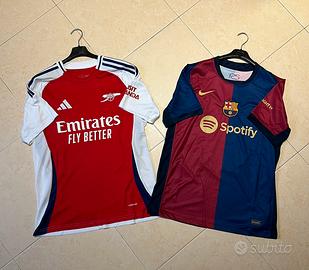 Magliette da Calcio taglia L ( barca e arsenal)