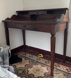 scrivania antica in legno massellp