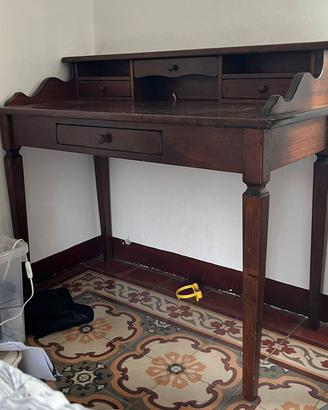 scrivania antica in legno massellp