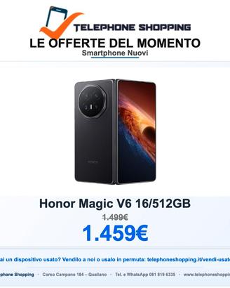 Honor Magic V6 16/512GB Nuovo