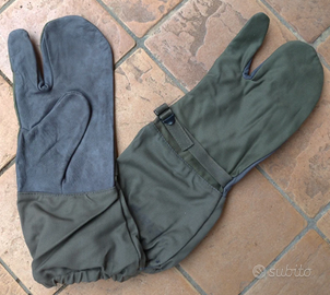 Guanti Mitten Moffole Esercito Tedesco Vintage WW2