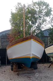 Barca lancia legno 6 metri