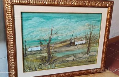 Pittore Sardo/Quadro vintage anni 90 