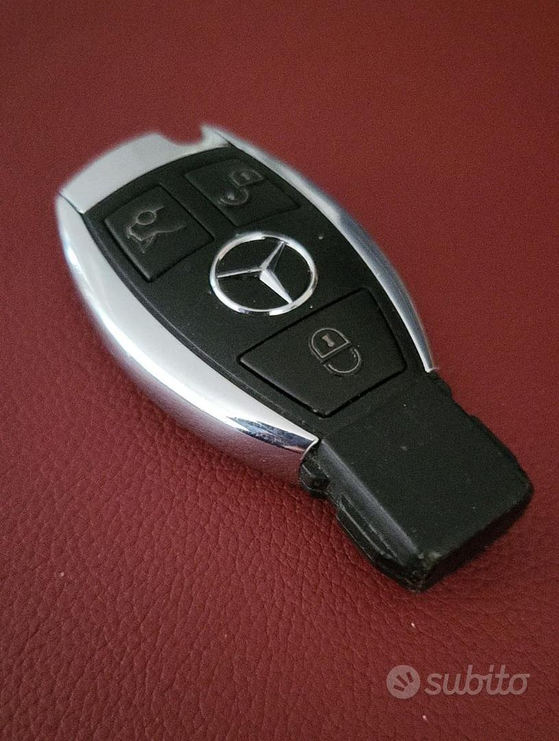 Key Soft Case Cover protettiva Chiave auto per 3 pulsanti Mercedes Benz Chrome Smartkey/Colore: verde fluorescente