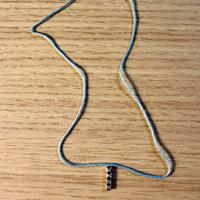 Ciondolo tennis oro 18kt diamanti naturali