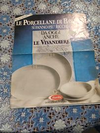 album raccolta punti anni 80 Barilla porcellane
