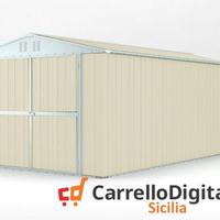 Box garage auto in Acciaio 327x611cm 19mq avorio