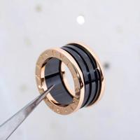 Anello Bvlgari B.ZERO1 in ceramica nera 18 carati