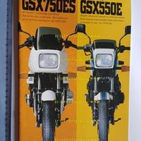 Suzuki GSX 750 ES -550 E 1985 opuscolo stampa