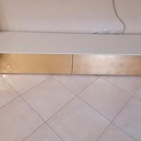 mobile basso marca Santarossa Vogue bianco e oro